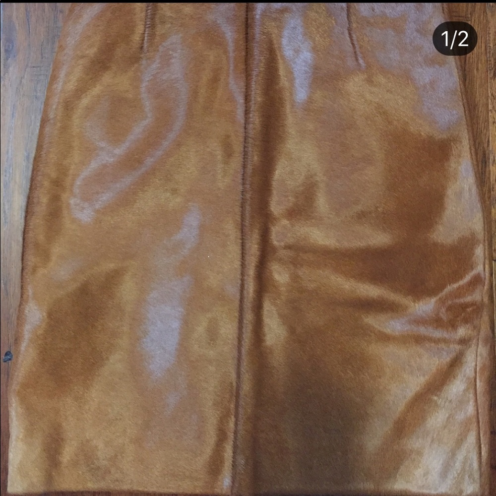 Vintage Wilson’s Leather Cowhide Skirt